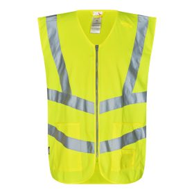 Safety mellény cipzárral