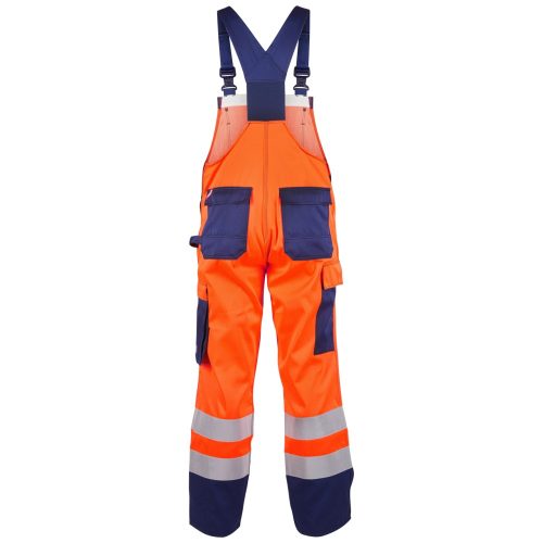 Antisztatikus EN ISO 20471 multinorm vállpántos overál