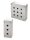 INOX szerelvénydoboz 80x80x85mm