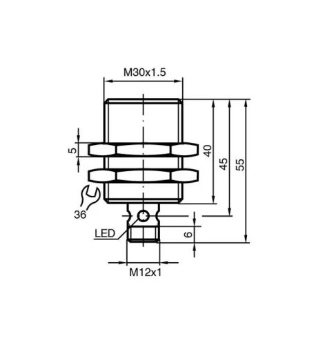 Pepperl+Fuchs Induktiver Sensor NCB15-30GM40-N0-V1