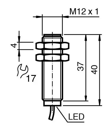 Pepperl+Fuchs Induktiver Sensor NCB4-12GM40-N0