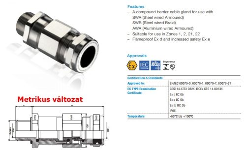 For armoured cable, "Barrier"