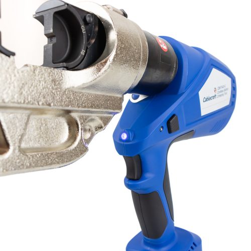 Batteriebetriebene Eckenpresse mit Stempelsensor 10-400 mm²