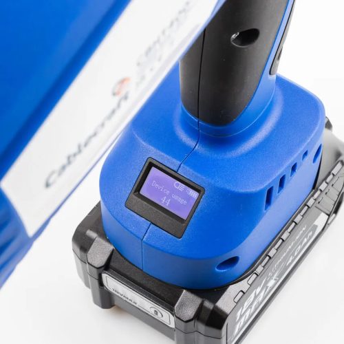 Batteriebetriebene Eckenpresse mit Stempelsensor 10-400 mm²