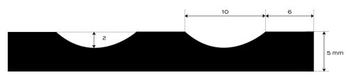 Isolierende Gummimatte, schwarz