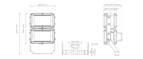 Explosion-proof LED luminaire SPX-FL48-W-EM25