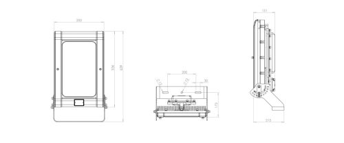 Explosion-proof LED luminaire SPX-HPFL25K-W