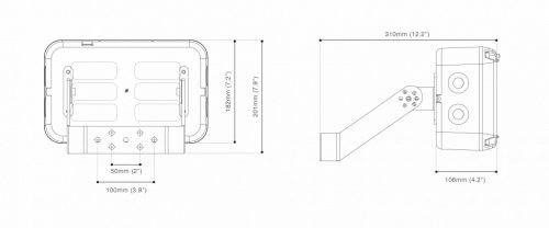 Explosion-proof LED luminaire SPZ-BL24-W-EMX25-SB30